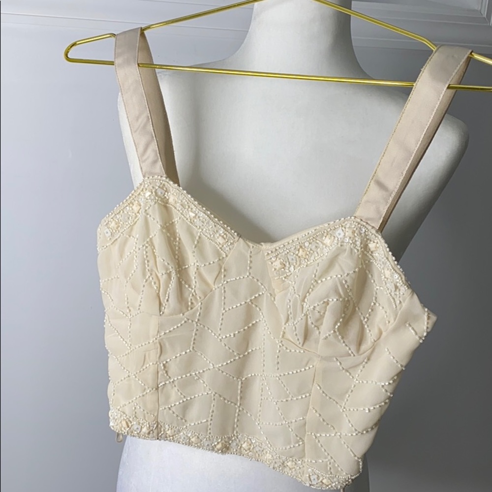 Zara off white top